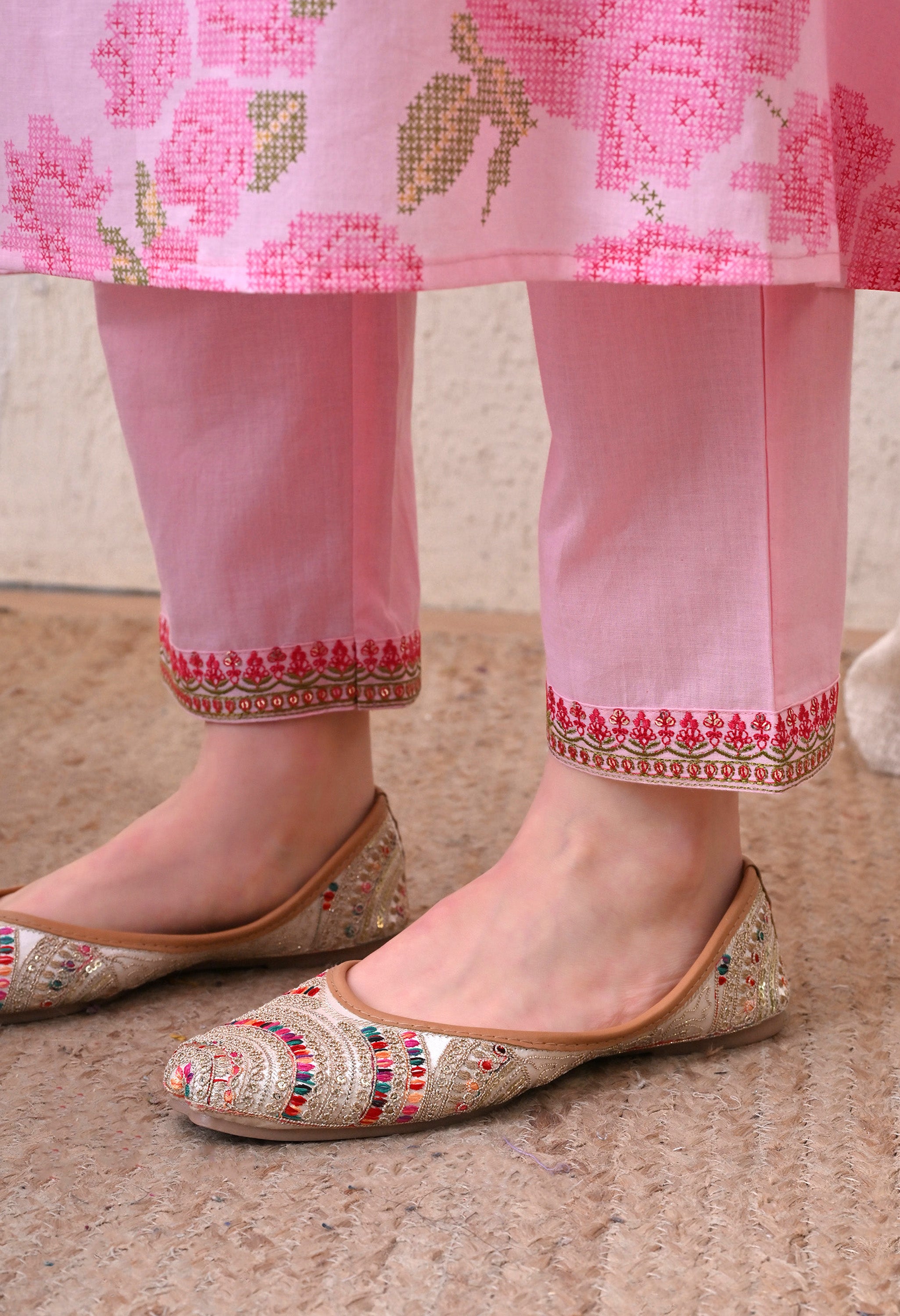 Pink Floral Suit Set