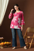 Fuchsia Pink Floral Tunic
